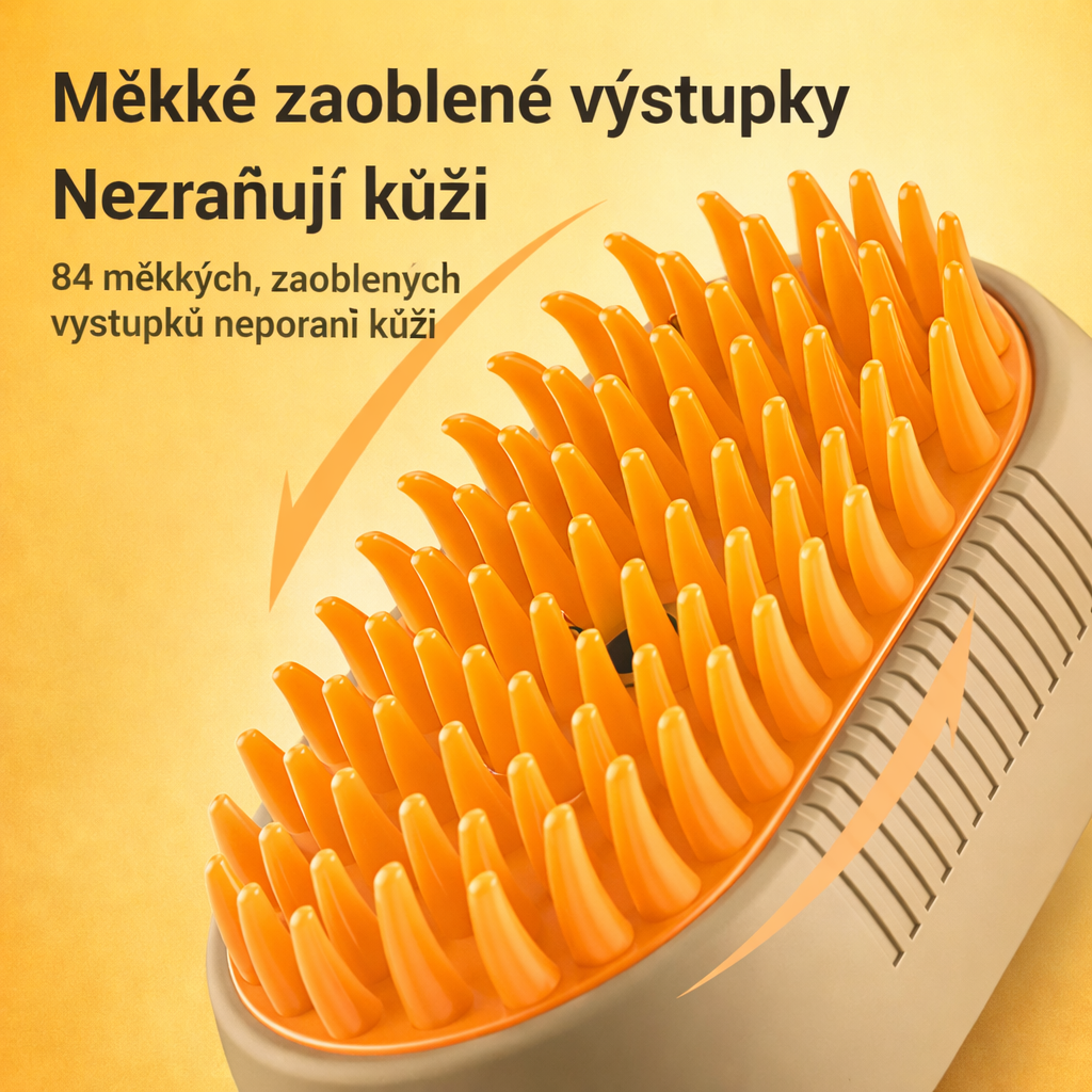 SteamPaw™ – kartáč s jemnou mlhou pro psy i kočky